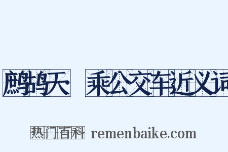 鹧鸪天·乘公交车近义词是什么意思的图片